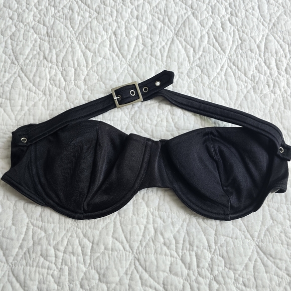 Christian Dior Strapless Front Buckle Bikini Top CD Clasp - Picture 3 of 14